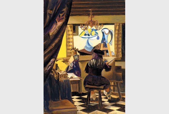 Vermeer copies Picasso.
